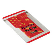 Remember: Wash Your Hands Refrigerator  Magnet (Rechte Seite)