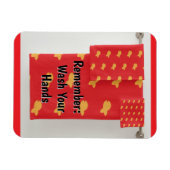 Remember: Wash Your Hands Refrigerator  Magnet (Horizontal)