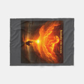 Remember Who Are You Dinosaur Chicken Cool Funny G Fleecedecke (Vorderseite (Horizontal))