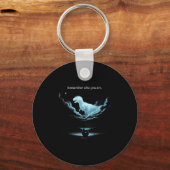 Remember Who Are You Dinosaur Chicken Meme Evoluti Schlüsselanhänger (Vorderseite)