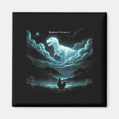 Remember Who You Are Chicken, Funny Evolution Joke Magnet (Vorne)