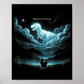 Remember Who You Are Chicken, Funny Evolution Joke Poster (Vorne)