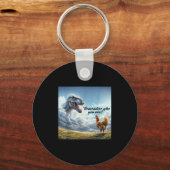 Remember Who You Are Dinosaur Chicken  Schlüsselanhänger (Vorderseite)