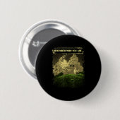 Remember Who You Are Funny Chicken Dinosaur Evolut Button (Vorne & Hinten)