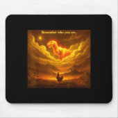Remember Who You Are Funny Evolution Meme Chicken  Mousepad (Vorne)