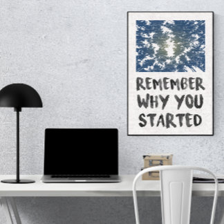 Remember Why Forest Sunlight Motivatational Poster