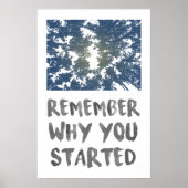Remember Why Forest Sunlight Motivatational Poster (Vorne)