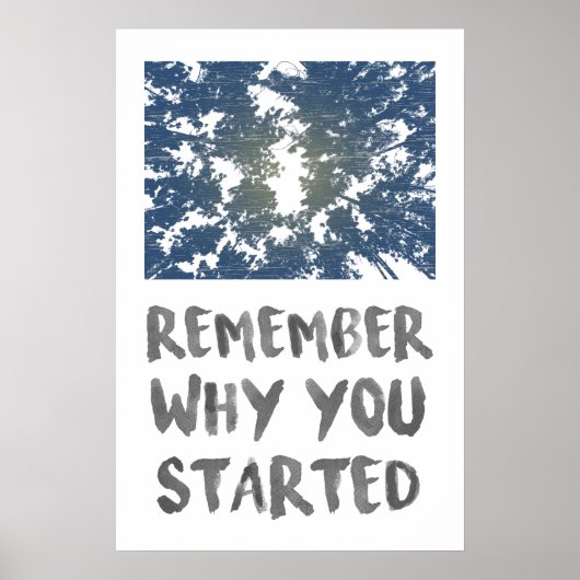 Remember Why Forest Sunlight Motivatational Poster (Vorne)