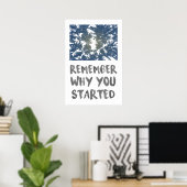 Remember Why Forest Sunlight Motivatational Poster (Heimbüro)