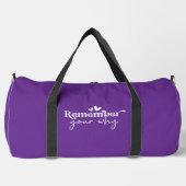 Remember Your Why Gym Gear Duffle Bag (Vorderseite)