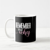 Remember Your Why Gym Motivation Fitness Insration Kaffeetasse (Links)