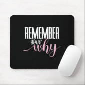 Remember Your Why Gym Motivation Fitness Insration Mousepad (Mit Mouse)