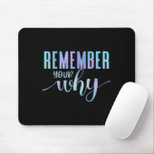 Remember Your Why Gym Motivation Fitness Insration Mousepad (Mit Mouse)