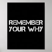 Remember Your Why  Poster (Vorne)