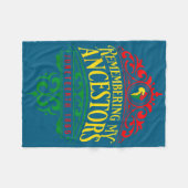 Remembering ancestors juneteenth 1865 pride black fleecedecke (Vorderseite (Horizontal))