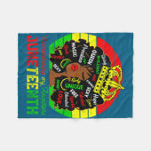Remembering ancestors juneteenth celebrate black fleecedecke (Vorderseite (Horizontal))