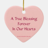 "Remembering__" Brustkrebs-Bewusstseins-Band Keramikornament (Hinten)