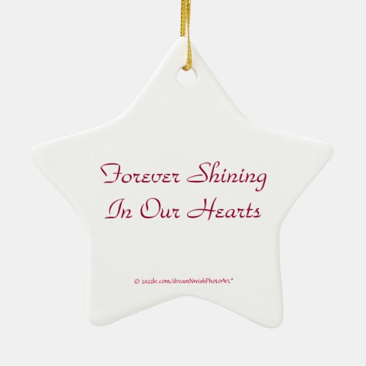 "Remembering__" Brustkrebs-Bewusstseins-Band Keramikornament (Hinten)