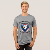Remembering My Dad on Memorial Day Tri-Blend Shirt (Vorderseite voll)