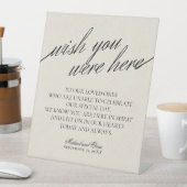 Remembrance Black & White In Loving Memory Wedding Sockelschild (In Situ)