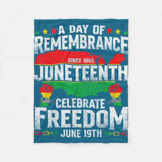 Remembrance celebrate freedom juneteenth black fleecedecke
