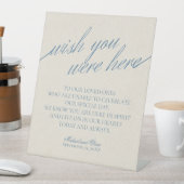 Remembrance Dusty Blue In Loving Memory Wedding Sockelschild (In Situ)