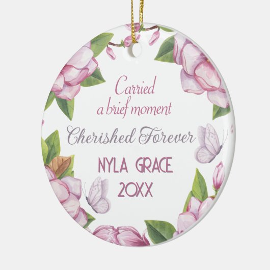 Remembrance Miscarriage, stillborn keepsake   Keramik Ornament (Links)