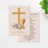 Remembrance Prayer Card for First Holy Communion (Schreibtisch)