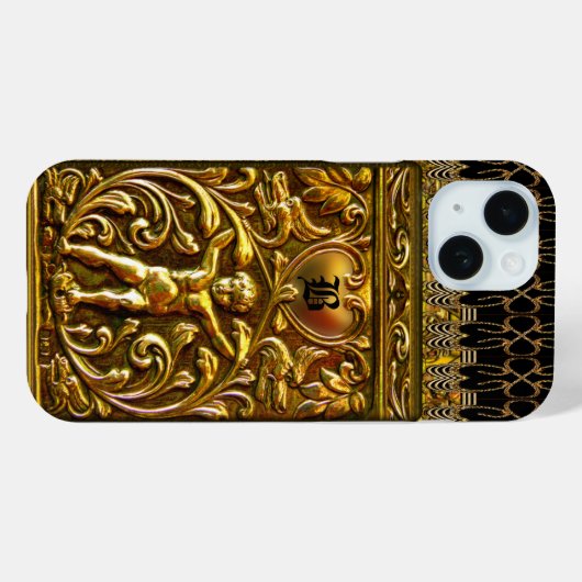 Remiel Cherub Liebe Monogram Case-Mate iPhone Hülle (Rückseite (Horizontal))