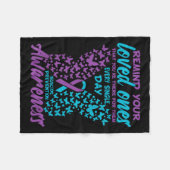 Remind Your Loved Ones Suicide Prevention Awarenes Fleecedecke (Vorderseite (Horizontal))