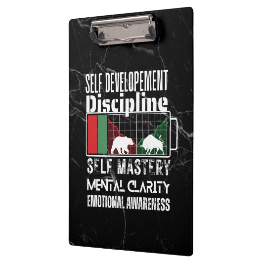 Reminder and motivation | Forex mindset | Marble Klemmbrett (Links)