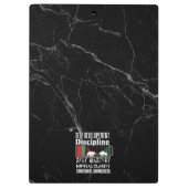 Reminder and motivation | Forex mindset | Marble Klemmbrett (Rückseite)