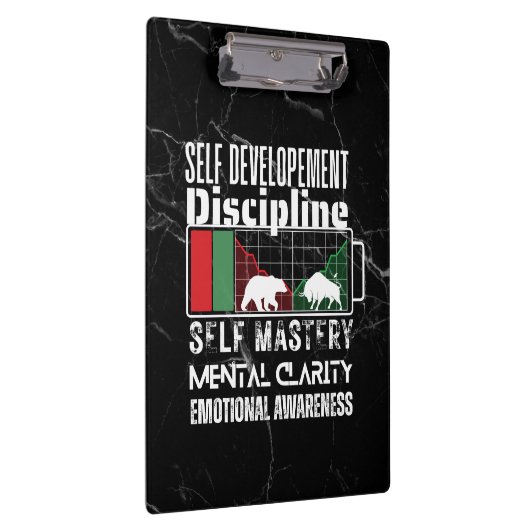 Reminder and motivation | Forex mindset | Marble Klemmbrett (Rechts)