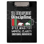 Reminder and motivation | Forex mindset | Marble Klemmbrett (Vorderseite)