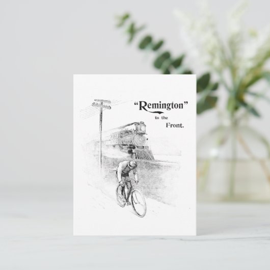 Remington Bicycles Postkarte (Stehend Vorderseite)