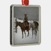 Remington - Der Fall des Cowboys Ornament Aus Metall (Rechts)