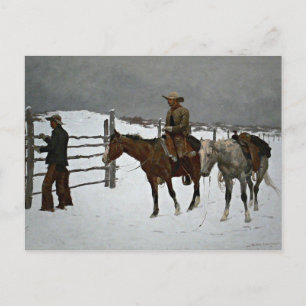 Remington - Der Niedergang des Cowboys Postkarte
