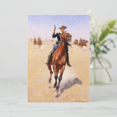 Remington - Der Trooper, populäre Kunstwerke Feiertagskarte (Stehend Vorderseite)