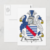 Remington Familienwappen Postkarte (Vorne/Hinten)