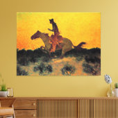 Remington - Gegen Sunset, schöne Kunst Leinwanddruck (Insitu (Wohnzimmer))