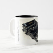 Remington geräuschlose tragbare Schreibmaschine Zweifarbige Tasse (Vorderseite Links)