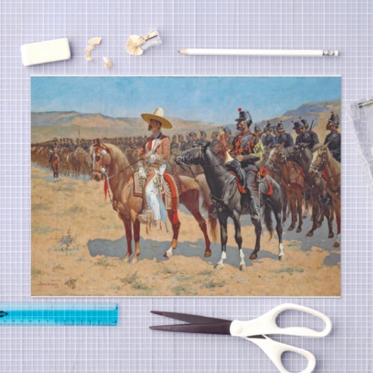 Remington ist das mexikanische Hauptgemälde Seidenpapier (Handwerk)