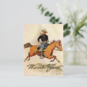 Remington ist Offizier der Kavallerie Postkarte (Stehend Vorderseite)