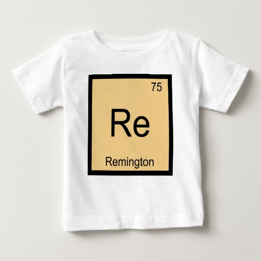 Remington Name Chemistry Element Periodic Table Baby T-shirt (Vorderseite)