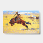 Remington Old West Horse und Cowboy Ausweis (Rückseite)