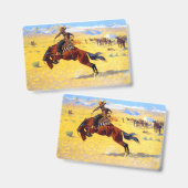 Remington Old West Horse und Cowboy Ausweis (Vorder- & Rückseite)