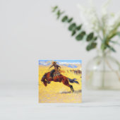 Remington Old West Horse und Cowboy Begleitkarte (Stehend Vorderseite)