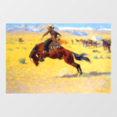 Remington Old West Horse und Cowboy Fensteraufkleber (Blatt)