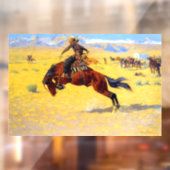 Remington Old West Horse und Cowboy Fensteraufkleber (Blatt 2)