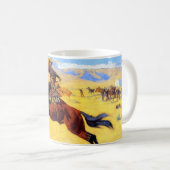 Remington Old West Horse und Cowboy Kaffeetasse (VorderseiteRechts)